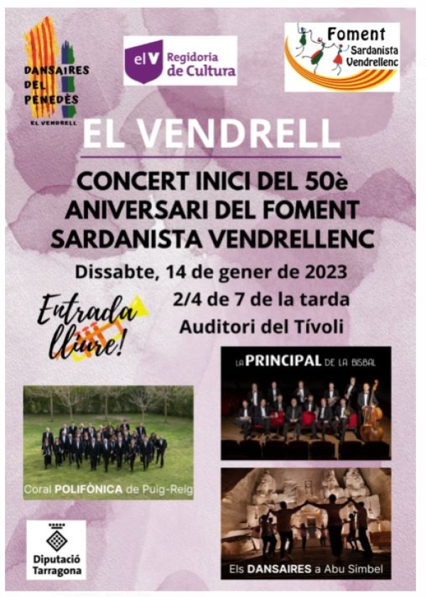 Concert de l&#039;inici del 50è aniversari del Foment Sardanista Vendrellenc